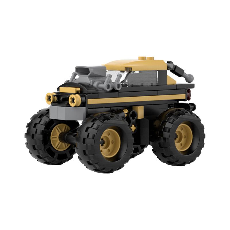 JAKI JK9031 9031 non Lego XE TẢI QUÁI VẬT OFF-ROAD SỬA ĐỔI KÉO LẠI bộ đồ chơi xếp lắp ráp ghép mô hình Racers THE UNIVERSE OF CARS Đua Tốc Độ 84 khối