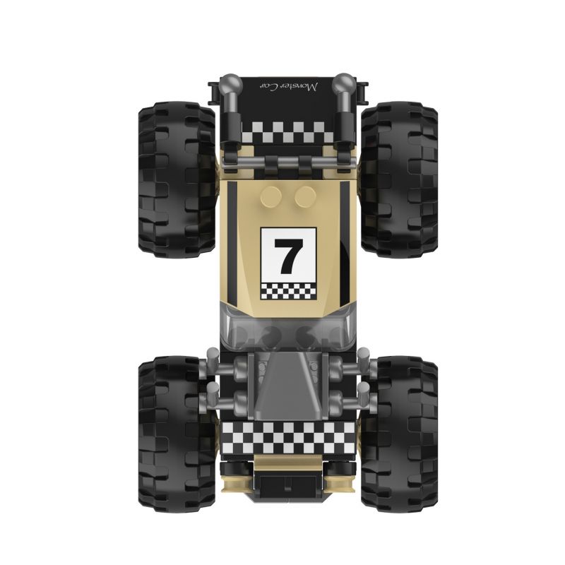 JAKI JK9031 9031 non  XE TẢI QUÁI VẬT OFF-ROAD SỬA ĐỔI KÉO LẠI bộ đồ chơi xếp lắp ráp ghép mô hình Racers THE UNIVERSE OF CARS Đua Tốc Độ 84 khối