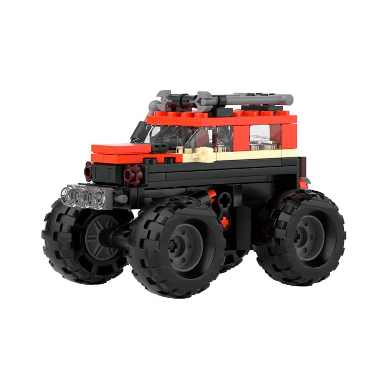 JAKI JK9030 9030 non Lego XE TẢI QUÁI VẬT ĐỊA HÌNH BENZ KÉO LÙI bộ đồ chơi xếp lắp ráp ghép mô hình Racers THE UNIVERSE OF CARS Đua Tốc Độ 97 khối