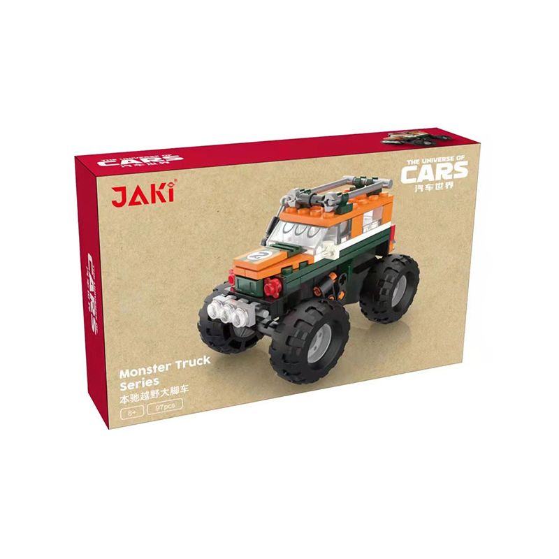 JAKI JK9030 9030 non  XE TẢI QUÁI VẬT ĐỊA HÌNH BENZ KÉO LÙI bộ đồ chơi xếp lắp ráp ghép mô hình Racers THE UNIVERSE OF CARS Đua Tốc Độ 97 khối