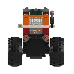 JAKI JK9030 9030 non  XE TẢI QUÁI VẬT ĐỊA HÌNH BENZ KÉO LÙI bộ đồ chơi xếp lắp ráp ghép mô hình Racers THE UNIVERSE OF CARS Đua Tốc Độ 97 khối