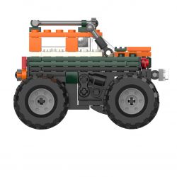 JAKI JK9030 9030 non  XE TẢI QUÁI VẬT ĐỊA HÌNH BENZ KÉO LÙI bộ đồ chơi xếp lắp ráp ghép mô hình Racers THE UNIVERSE OF CARS Đua Tốc Độ 97 khối