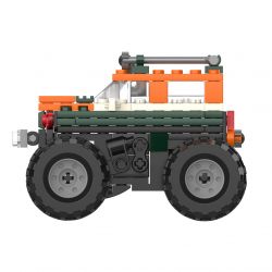 JAKI JK9030 9030 non  XE TẢI QUÁI VẬT ĐỊA HÌNH BENZ KÉO LÙI bộ đồ chơi xếp lắp ráp ghép mô hình Racers THE UNIVERSE OF CARS Đua Tốc Độ 97 khối