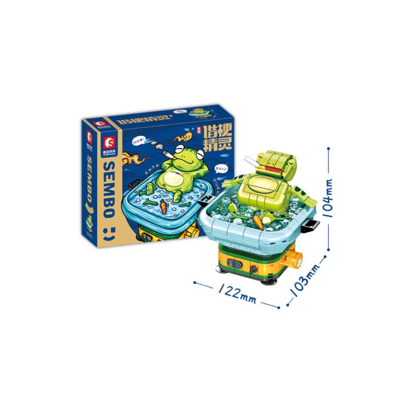 SEMBO 613103 non  ???CH LUỘC bộ đồ chơi xếp lắp ráp ghép mô hình 488 khối