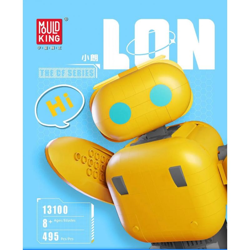 MouldKing 13100 Mould King 13100 non  ROBOT TIỂU LANG bộ đồ chơi xếp lắp ráp ghép mô hình  LON Kỹ Thuật Công Nghệ Cao Mô Hình Phương Tiện 495 khối