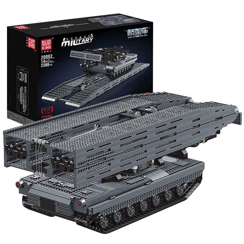 MouldKing 20002 Mould King 20002 REBRICKABLE MOC-29526 29526 MOC29526 SHUGONG TECHNOLOGY J1101 1101 non  XE DỰNG CẦU KIỂU THÙNG bộ đồ chơi xếp lắp ráp ghép mô hình  ULTIMATE ABRAMS WITH BRIDGE LAYER AVLB Kỹ Thuật Công Nghệ Cao Mô Hình Phương Tiện 3081 khối