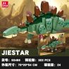 JIESTAR 92456 non  THẾ GIỚI KHỦNG LONG STEGOSAURUS bộ đồ chơi xếp lắp ráp ghép mô hình 322 khối