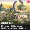 JIESTAR 92455 non  THẾ GIỚI KHỦNG LONG DICROSAURUS bộ đồ chơi xếp lắp ráp ghép mô hình 309 khối
