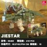 JIESTAR 92452 non  THẾ GIỚI KHỦNG LONG TRICERATOPS bộ đồ chơi xếp lắp ráp ghép mô hình 410 khối
