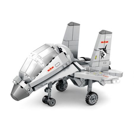 JUHANG TECHNOLOGY 89009 non  PHIÊN BẢN Q MÁY BAY TIÊM KÍCH BÁN THẾ HỆ THỨ TƯ J-15 FLYING SHARK bộ đồ chơi xếp lắp ráp ghép mô hình Military Army Quân Sự Bộ Đội 496 khối