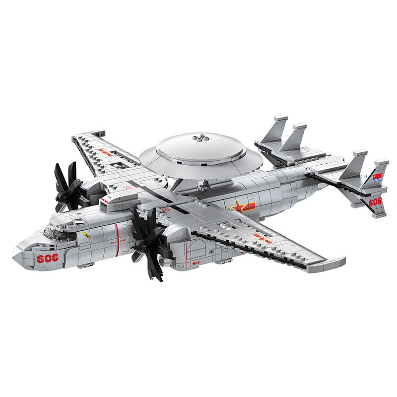 JUHANG TECHNOLOGY 88015 REOBRIX 33029 non Lego CẢNH SÁT HÀNG KHÔNG KJ-600 bộ đồ chơi xếp lắp ráp ghép mô hình Creator KJ-600 AWACS FIGHTER Sáng Tạo 1144 khối