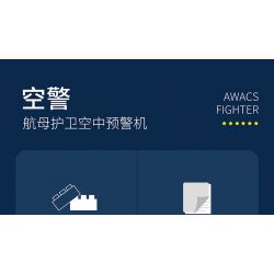 JUHANG TECHNOLOGY 88015 REOBRIX 33029 non  CẢNH SÁT HÀNG KHÔNG KJ-600 bộ đồ chơi xếp lắp ráp ghép mô hình Creator KJ-600 AWACS FIGHTER Sáng Tạo 1144 khối