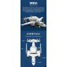 JUHANG TECHNOLOGY 88015 REOBRIX 33029 non  CẢNH SÁT HÀNG KHÔNG KJ-600 bộ đồ chơi xếp lắp ráp ghép mô hình Creator KJ-600 AWACS FIGHTER Sáng Tạo 1144 khối