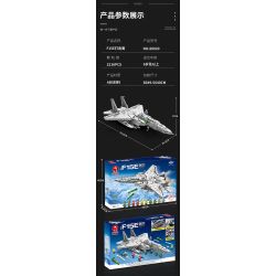 JUHANG TECHNOLOGY 88020 REOBRIX 33034 non  MÁY BAY CHIẾN ĐẤU NHIỆM VỤ KÉP F15E STRIKE EAGLE bộ đồ chơi xếp lắp ráp ghép mô hình Military Army F15E FIGHTER BOMBERS Quân Sự Bộ Đội 2216 khối