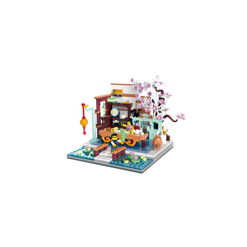 ZHEGAO 00322 non Lego TRANH DANQING YIQING bộ đồ chơi xếp lắp ráp ghép mô hình Creator THE JOY OF DRAWIN Sáng Tạo 486 khối