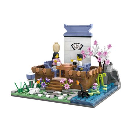 ZHEGAO 00320 non  CHIẾN LƯỢC CỜ VUA bộ đồ chơi xếp lắp ráp ghép mô hình Creator PROFICIENT IN WEIQI Sáng Tạo 482 khối