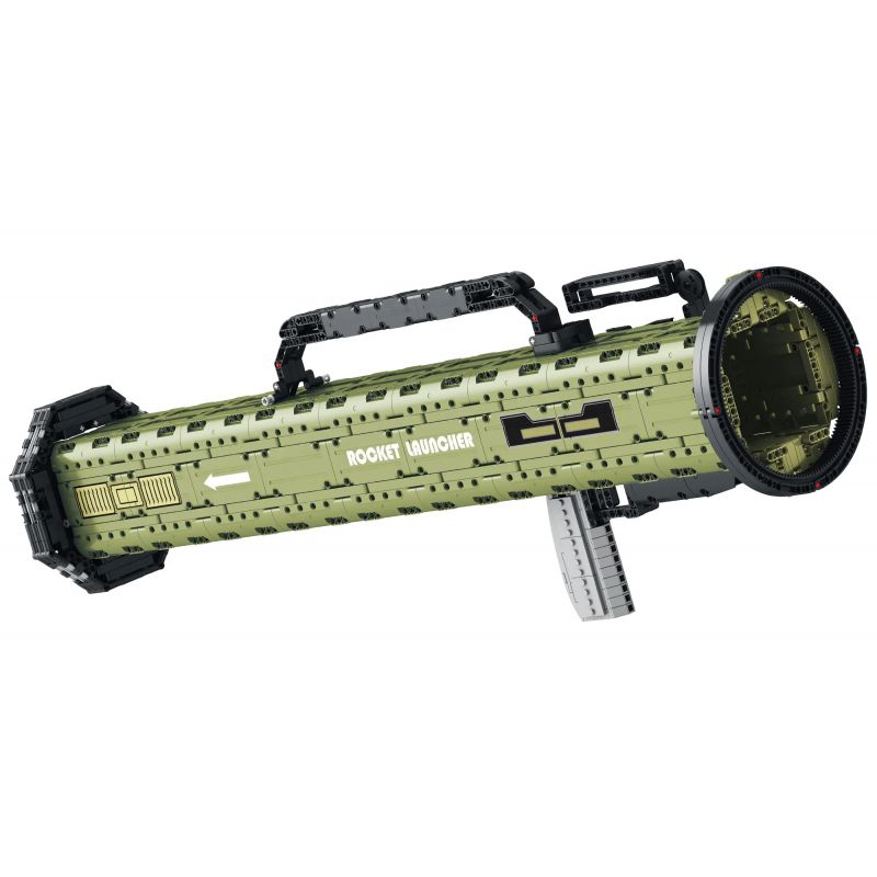 REOBRIX 77027 non  SÚNG PHÓNG TÊN LỬA CHỐNG TĂNG AT-4 bộ đồ chơi xếp lắp ráp ghép mô hình Military Army M136 ANTITANK GRENADE LAUNCHER Quân Sự Bộ Đội 1748 khối