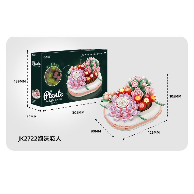 JAKI JK2720 2720 non  BẤT NGỜ ĐẦU HÈ bộ đồ chơi xếp lắp ráp ghép mô hình 283 khối