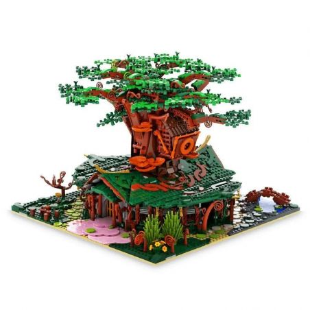 DR.LUCK 9019 non  BỘ SƯU TẬP THUNG LŨNG HOA bộ đồ chơi xếp lắp ráp ghép mô hình