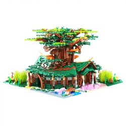 DR.LUCK 9019 non  BỘ SƯU TẬP THUNG LŨNG HOA bộ đồ chơi xếp lắp ráp ghép mô hình