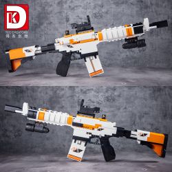 DK 2001 non  SÚNG TRƯỜNG M4A4 bộ đồ chơi xếp lắp ráp ghép mô hình Military Army Quân Sự Bộ Đội 1388 khối