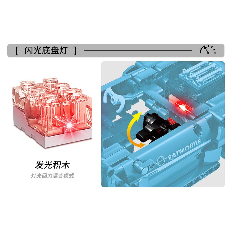 GBL KY1071 1071 non  XE CÁNH DƠI SẪM MÀU (ĐÈN GẦM ĐỎ) LÙI bộ đồ chơi xếp lắp ráp ghép mô hình  Kỹ Thuật Công Nghệ Cao Mô Hình Phương Tiện 620 khối