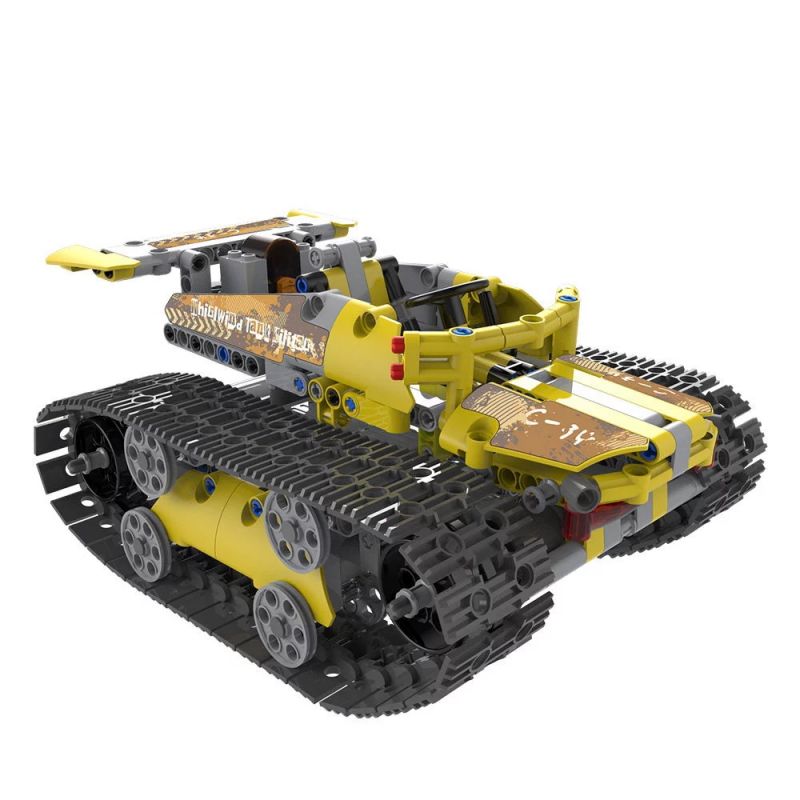 YUEGAO 58420 non  TAY ĐUA ĐƯỜNG RC bộ đồ chơi xếp lắp ráp ghép mô hình  RC TRACKED RACER Kỹ Thuật Công Nghệ Cao Mô Hình Phương Tiện 411 khối