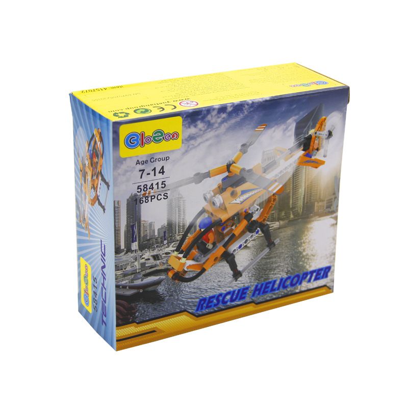 YUEGAO 58415 non  TRỰC THĂNG bộ đồ chơi xếp lắp ráp ghép mô hình  RESCUE HELICOPTER Kỹ Thuật Công Nghệ Cao Mô Hình Phương Tiện 168 khối