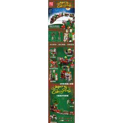 MouldKing 12028 Mould King 12028 non  ROBOT BIẾN HÌNH TÀU GIÁNG SINH bộ đồ chơi xếp lắp ráp ghép mô hình Creator CHRISTMAS TRAIN TRANSFORMER Sáng Tạo 1522 khối