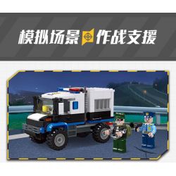 JIESTAR 54112 non  UNIVERSAL CITY XE TẤN CÔNG CỦA CẢNH SÁT bộ đồ chơi xếp lắp ráp ghép mô hình POLICE ASSAULT VEHICLE Thành Phố 180 khối