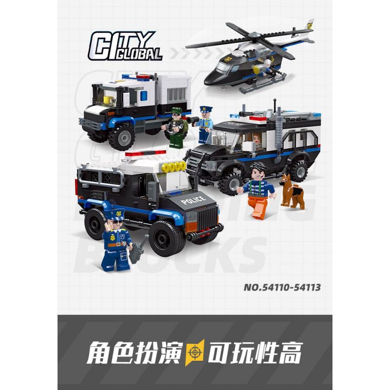 JIESTAR 54112 non  UNIVERSAL CITY XE TẤN CÔNG CỦA CẢNH SÁT bộ đồ chơi xếp lắp ráp ghép mô hình POLICE ASSAULT VEHICLE Thành Phố 180 khối