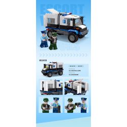 JIESTAR 54112 non  UNIVERSAL CITY XE TẤN CÔNG CỦA CẢNH SÁT bộ đồ chơi xếp lắp ráp ghép mô hình POLICE ASSAULT VEHICLE Thành Phố 180 khối