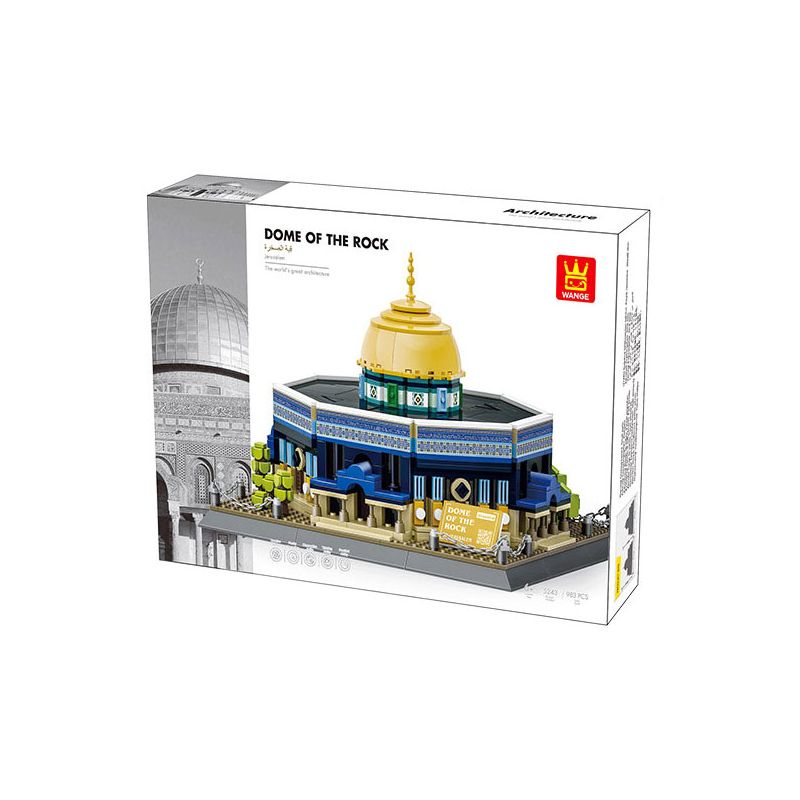WANGE LIGAO DR.LUCK 5243 non  NHÀ THỜ HỒI GIÁO ĐÁ JERUSALEM MÁI VÒM bộ đồ chơi xếp lắp ráp ghép mô hình Creator DOME OF THE ROCK JERUSALEM Sáng Tạo 983 khối
