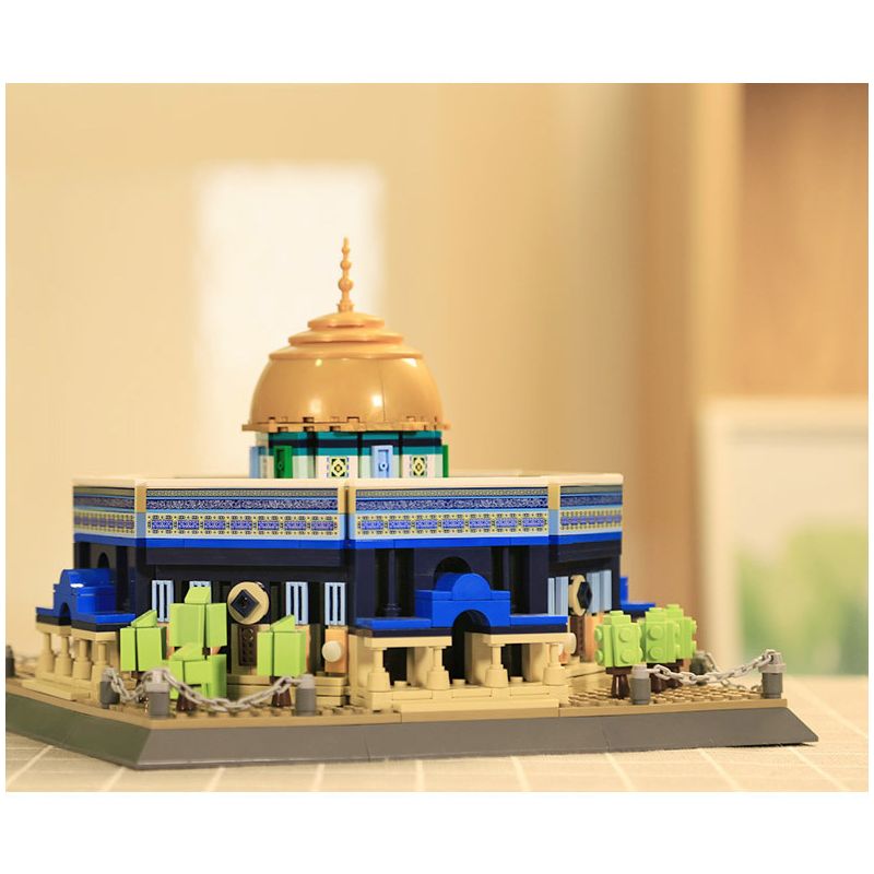 WANGE LIGAO DR.LUCK 5243 non  NHÀ THỜ HỒI GIÁO ĐÁ JERUSALEM MÁI VÒM bộ đồ chơi xếp lắp ráp ghép mô hình Creator DOME OF THE ROCK JERUSALEM Sáng Tạo 983 khối