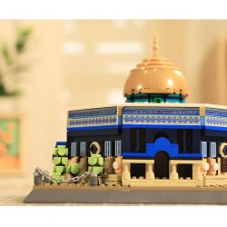 WANGE LIGAO DR.LUCK 5243 non  NHÀ THỜ HỒI GIÁO ĐÁ JERUSALEM MÁI VÒM bộ đồ chơi xếp lắp ráp ghép mô hình Creator DOME OF THE ROCK JERUSALEM Sáng Tạo 983 khối