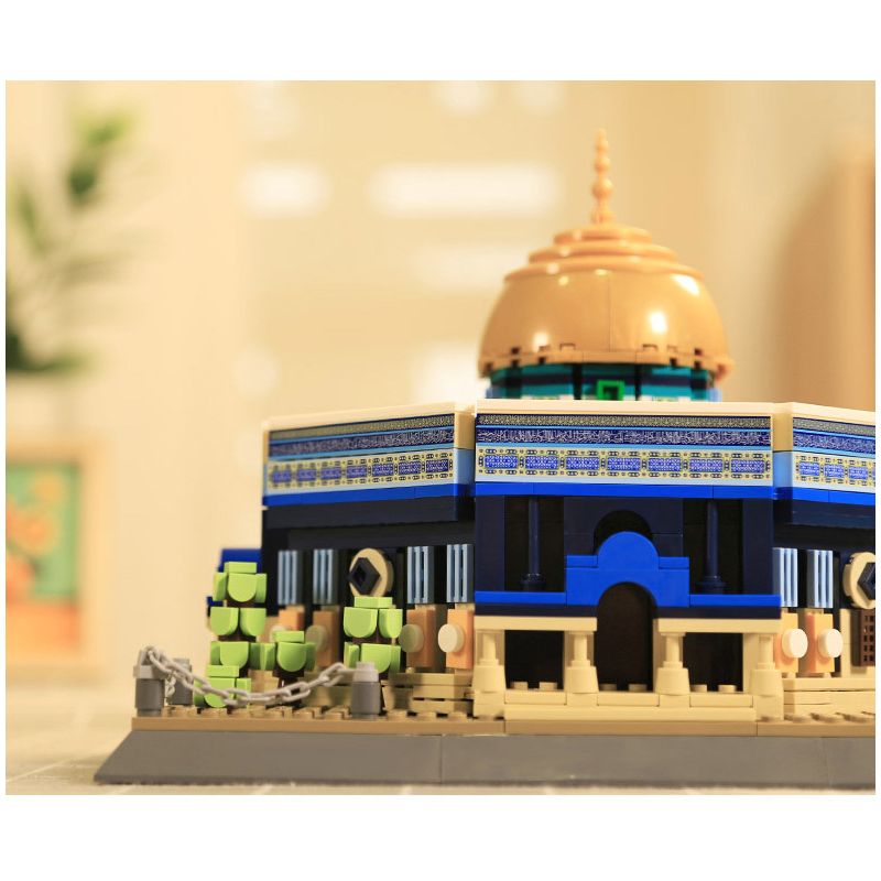WANGE LIGAO DR.LUCK 5243 non  NHÀ THỜ HỒI GIÁO ĐÁ JERUSALEM MÁI VÒM bộ đồ chơi xếp lắp ráp ghép mô hình Creator DOME OF THE ROCK JERUSALEM Sáng Tạo 983 khối