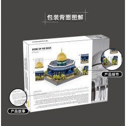 WANGE LIGAO DR.LUCK 5243 non  NHÀ THỜ HỒI GIÁO ĐÁ JERUSALEM MÁI VÒM bộ đồ chơi xếp lắp ráp ghép mô hình Creator DOME OF THE ROCK JERUSALEM Sáng Tạo 983 khối