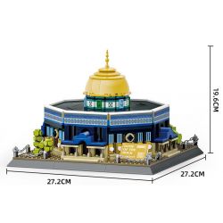 WANGE LIGAO DR.LUCK 5243 non  NHÀ THỜ HỒI GIÁO ĐÁ JERUSALEM MÁI VÒM bộ đồ chơi xếp lắp ráp ghép mô hình Creator DOME OF THE ROCK JERUSALEM Sáng Tạo 983 khối