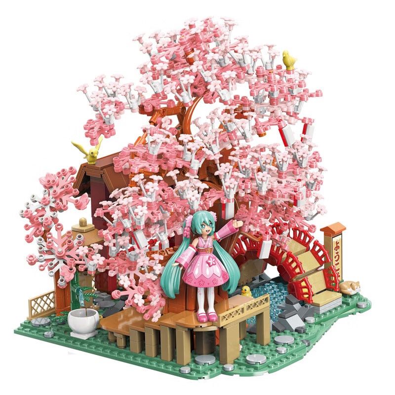 KEEPPLEY K20901 20901 non  HATSUNE MIKU SAKURA SAKAMICHI bộ đồ chơi xếp lắp ráp ghép mô hình Girl Con Gái