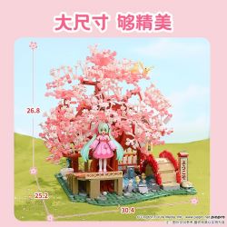 KEEPPLEY K20901 20901 non  HATSUNE MIKU SAKURA SAKAMICHI bộ đồ chơi xếp lắp ráp ghép mô hình Girl Con Gái