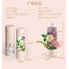 SEMBO 611052 non  CỬA HÀNG HOA CÁT HỒNG VÀ NẮNG ẤM bộ đồ chơi xếp lắp ráp ghép mô hình Flowers 565 khối