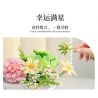 SEMBO 611052 non  CỬA HÀNG HOA CÁT HỒNG VÀ NẮNG ẤM bộ đồ chơi xếp lắp ráp ghép mô hình Flowers 565 khối