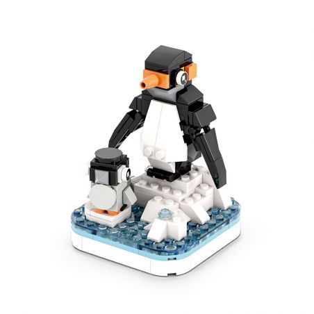 WANGE LIGAO DR.LUCK 1606 non  QUÁI THÚ TUYỆT VỜI CHIM CÁNH CỤT bộ đồ chơi xếp lắp ráp ghép mô hình WONDERFUL ANIMALS PENGUIN 139 khối