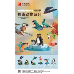 WANGE LIGAO DR.LUCK 1606 non  QUÁI THÚ TUYỆT VỜI CHIM CÁNH CỤT bộ đồ chơi xếp lắp ráp ghép mô hình WONDERFUL ANIMALS PENGUIN 139 khối