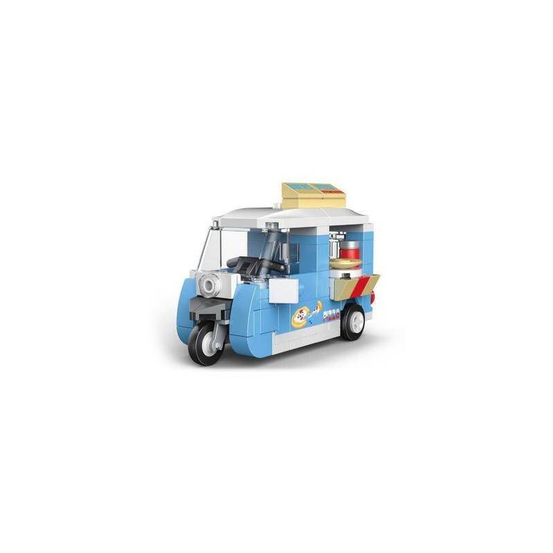 DECOOL 22036 non Lego XE KÉO MINI BA BÁNH DI ĐỘNG bộ đồ chơi xếp lắp ráp ghép mô hình Racers MINI RACING PACEMAKER Đua Tốc Độ