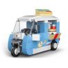 DECOOL 22036 non  XE KÉO MINI BA BÁNH DI ĐỘNG bộ đồ chơi xếp lắp ráp ghép mô hình Racers MINI RACING PACEMAKER Đua Tốc Độ