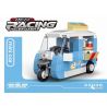 DECOOL 22036 non  XE KÉO MINI BA BÁNH DI ĐỘNG bộ đồ chơi xếp lắp ráp ghép mô hình Racers MINI RACING PACEMAKER Đua Tốc Độ