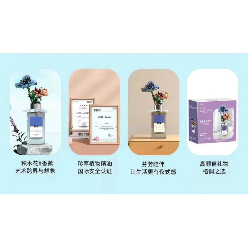 JAKI JK2503 2503 non  CẮM HOA BẢO QUẢN BẰNG HƯƠNG THƠM CÂU CHUYỆN CỔ TÍCH ĐẦY SAO bộ đồ chơi xếp lắp ráp ghép mô hình Flowers