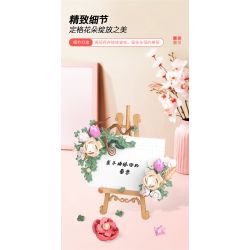 JAKI JK2807 2807 non  HOA NHÀI GIỮA NHỮNG ĐÁM MÂY bộ đồ chơi xếp lắp ráp ghép mô hình