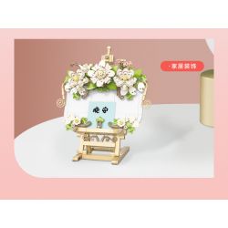 JAKI JK2807 2807 non  HOA NHÀI GIỮA NHỮNG ĐÁM MÂY bộ đồ chơi xếp lắp ráp ghép mô hình